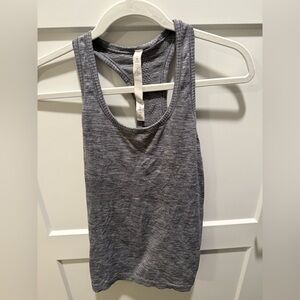 Lululemon Racerback Tank Top Size 6 Gray Athletic Yoga Workout Top